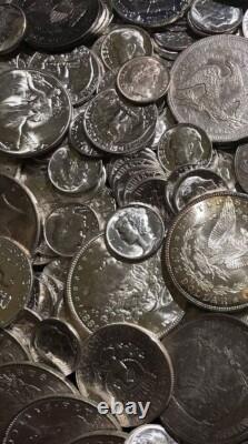 90% SILVER US COINS LOT? UNC OLD SALE LOT BU? ESTATE Pre 1964 BULLION BAR 2+