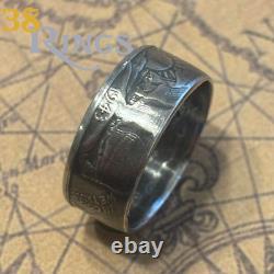 90% SILVER Walking Liberty Half Dollar COIN RING USA SIZES 5-12 Handmade