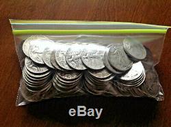 90% Silver WALKING LIBERTY HALF DOLLARS $50 Face-Value Bag 100 Half-Dollars