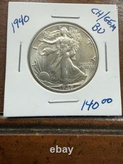 90% Silver Walking Liberty Half Dollar Brilliant Uncirculated
