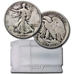 90% Silver Walking Liberty Half Dollars ($10 Face Value, Circulated)