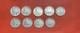 9 Walking Liberty Half Dollars 90% Silver 1936-1944 Estate Coin Lot 1 No Date