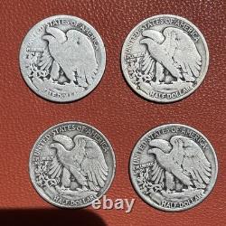 9 Walking Liberty Half Dollars 90% Silver 1936-1944 Estate Coin Lot 1 No Date 9 Walking Liberty Half Dollars 90% Silver 1936-1944 Estate Coin Lot 1 No Date