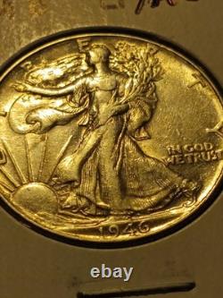 AU 1946 50C Walking Liberty Half Dollar
