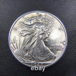 AU+/UNC Roll of 20 Hi-Grade U. S. Walking Liberty Silver Half Dollars $10 FV