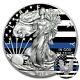 Blue Lives Matter American Silver Eagle 2018 Walking Liberty $1 Dollar Coin 1 Oz