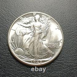 BU 1942 Liberty Walking Half Dollar 50C Silver Business Strike Philadelphia