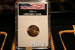 CENTENNIAL GOLD COLLECTION MERCURY DIME WALKING LIBERTY STANDING LIBERTY With COA