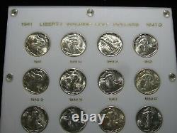 Capital Plastic 1941-1947 Walking Liberty Half Dollar Silver GEM BU++ Condition