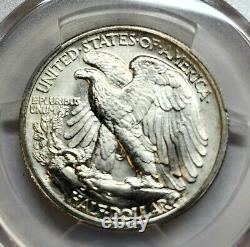 Choice 1939-s Walking Liberty Silver Half Dollar Pcgs Ms-64 Gs Great Luster