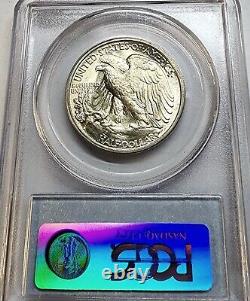 Choice 1941-S Walking Liberty Silver Half Dollar MS64 PCGS High Grade Beauty