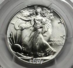 Choice 1944 Silver Walking Liberty Half Dollar 50C PCGS MS66+ Lustrous Beauty
