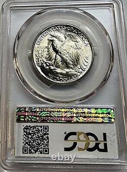 Choice 1944 Silver Walking Liberty Half Dollar 50C PCGS MS66+ Lustrous Beauty