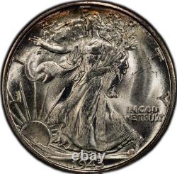 Colorful Toned 1945-S Walking Liberty Half MS65 PCGS