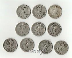 Complete 65 Coin Collection Set Walking Standing Liberty Half Dollars 1916-1947