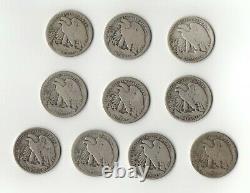 Complete 65 Coin Collection Set Walking Standing Liberty Half Dollars 1916-1947