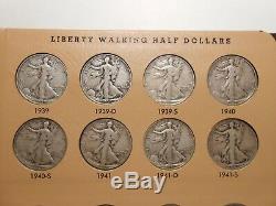 Complete Set Walking Liberty Half Dollars #6 AG-VF