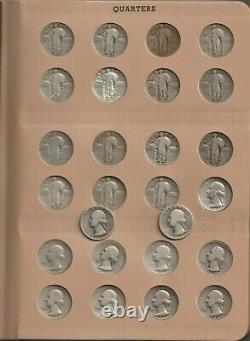 Complete Standing&washington Quarters&walking Liberty Half Dollars Collection