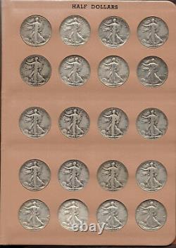 Complete Standing&washington Quarters&walking Liberty Half Dollars Collection