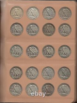 Complete Standing&washington Quarters&walking Liberty Half Dollars Collection