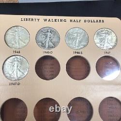 Complete Walking Liberty Half Dollar Set in Dansco Album (Circulated To Ch. AU)