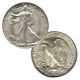 Count Of 5 Walking Liberty Half Dollar Xf/vf Condition 90% Silver