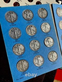 EXCELLENT 1937-1947 WALKING LIBERTY Half Dollar Set of 30 Coins COMPLETE