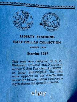 EXCELLENT 1937-1947 WALKING LIBERTY Half Dollar Set of 30 Coins COMPLETE