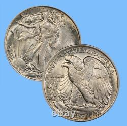 Estate Coin Lot Walking Liberty Half Dollars Uncirculated UNC MS BU+