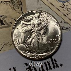 Estate Coin Lot Walking Liberty Half Dollars Uncirculated UNC MS BU+