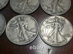FULL DATES Silver Walking Liberty Half Dollar LOT of 20+NICE Examples! (COLLECT)