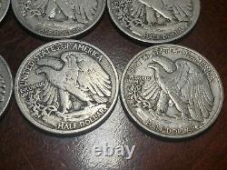 FULL DATES Silver Walking Liberty Half Dollar LOT of 20+NICE Examples! (COLLECT)