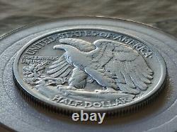 Fine 1917 S Reverse Walking Liberty silver Half Dollar with new Holder