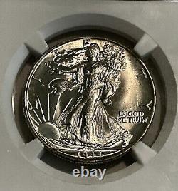 GEM 1944 Walking Liberty Half Dollar MS65