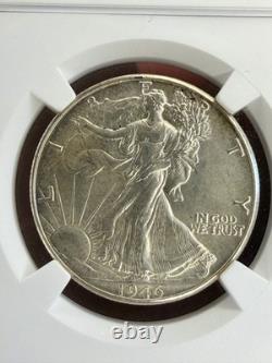 GEM BU 1946-D Walking Liberty Half Dollar NGC MS65 Beautiful Coin