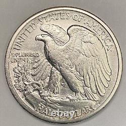 Gorgeous 1918-S Walking Liberty Silver Half Dollar Gem AU+ Better Date