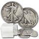 Halves Walking Liberty $10 90% Silver 20 Coin Roll Average Circulated Full Dates