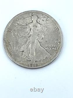 High End Key Date 1916 Walking Liberty Silver Half Dollar