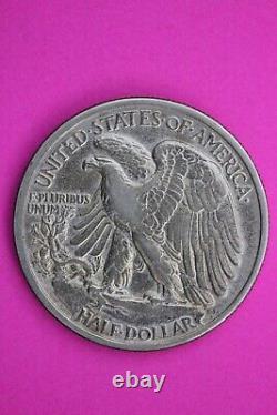 High Grade 1916 P Walking Liberty Half Dollar Scarce Key Date Silver Coin 136