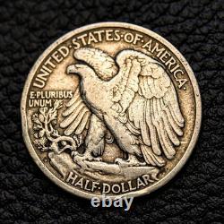 (ITM-7389) 1917-D Walking Liberty Half Dollar VF Cndtn COMBINED SHIPPING