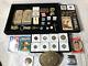 Junk Drawer Lot Silver Coins Gold Antiques Jewelry 1946 Walking Liberty Stamps