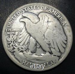 KEY DATE VG 1921 D Denver Walking Liberty silver 50C half dollar C. C. C. Listing