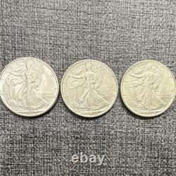 Liberty Walking Half Dollar 1942, 1943, 1944 (All 3 coins)