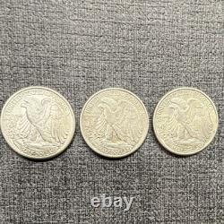 Liberty Walking Half Dollar 1942, 1943, 1944 (All 3 coins)