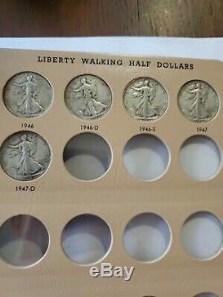 Liberty Walking Half Dollars Collector's Book. 45 coins total. Really nice book