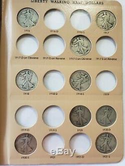 Liberty Walking Half Dollars Collector's Book. 45 coins total. Really nice book
