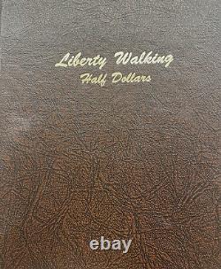 Liberty Walking Half Dollars in Dansco Album 62 Coins