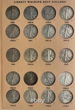 Liberty Walking Half Dollars in Dansco Album 62 Coins