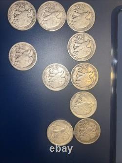 Lot 10 Walking Liberty Half Dollars 1917-1945 Mixed Mint 90% Silver $5 FV