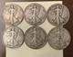 Lot(6)-1934-1940-$3-face Value-90% Silver Usa Coins-walking Liberty Half Dollars